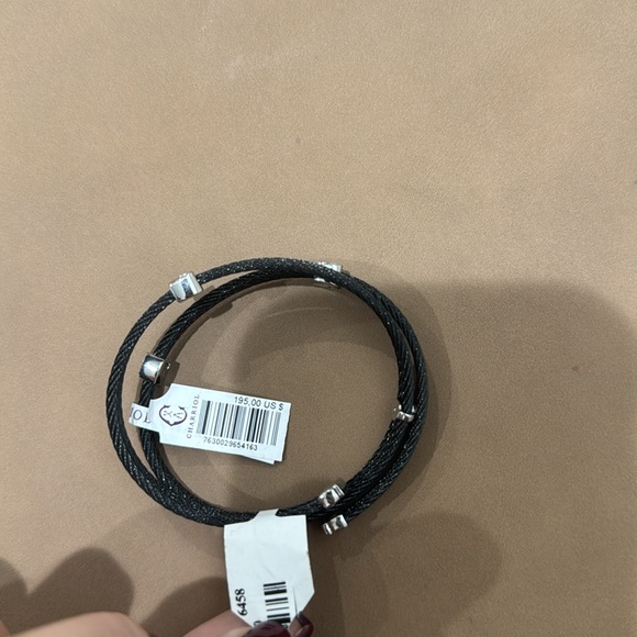 Charriol Twist Steel PVD Topaz Bracelet NWT - Picture 2 of 3